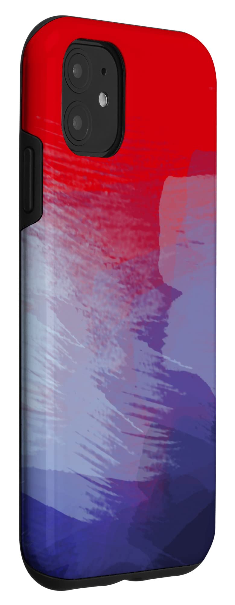 Amazon.co.jp: iPhone 11 抽象的な筆跡 青 赤 スマホケース : 家電＆カメラ